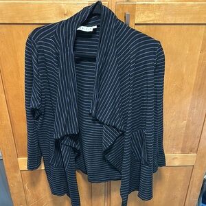 Habitat Black and Blue Striped Cardigan